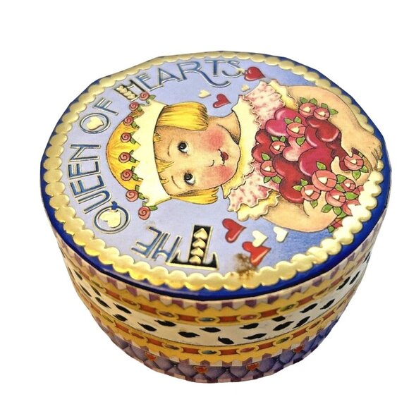 MARY ENGELBREIT Pooch & Sweetheart ‘THE QUEEN OF HEARTS’ Trinket Box - Picture 10 of 12